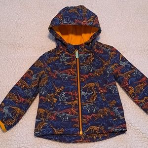 Cat and Jack 2T lightweight blue dinosaur jacket
